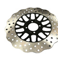 Front and rear disc brake discs of motorcycle
